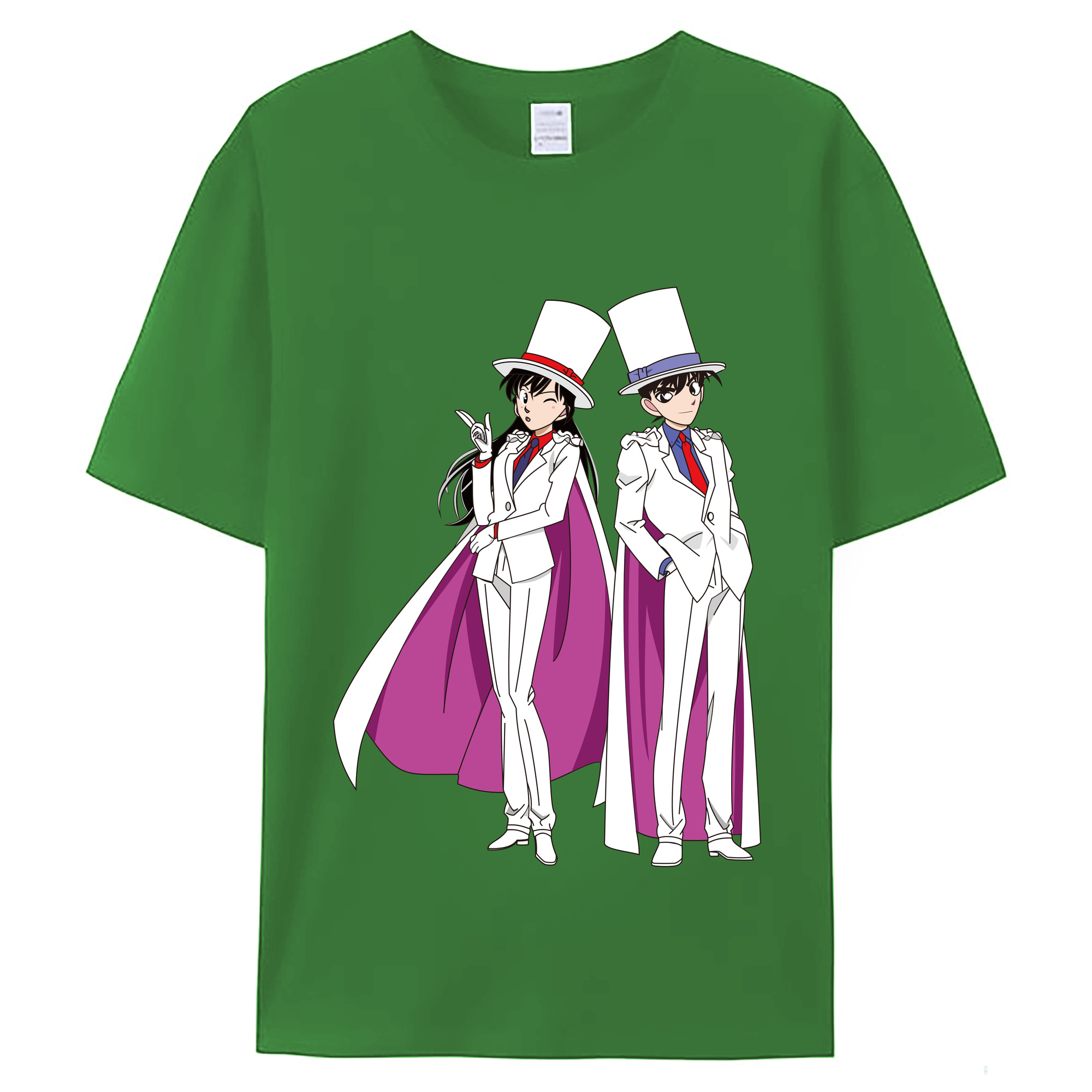 （画像用） 名探偵コナン くろば かいと Detective Conan Kuroba Kaito レディースカジュアルプリントTシャツ（綿100％）